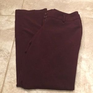 Worthington curvy fit maroon trousers